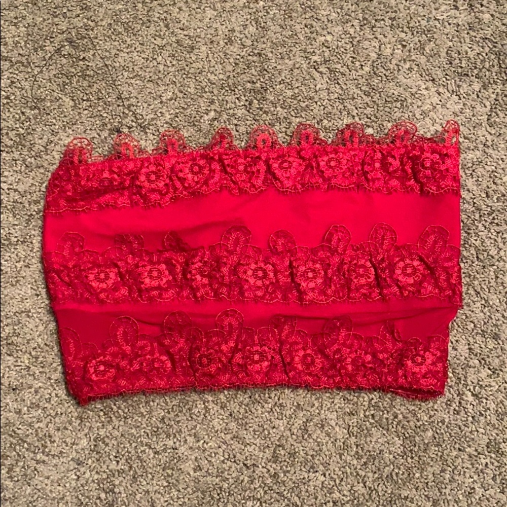 Somedays lovin’ Spirits Rising bandeau top in Ruby